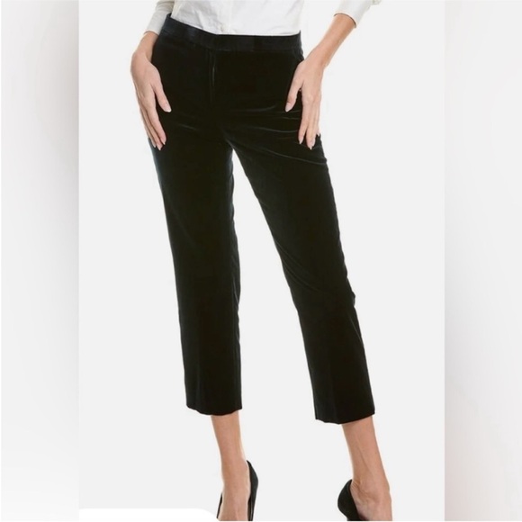 Theory Pants - Theory Pants Velvet Straight Leg Crop Pants
Black size 2